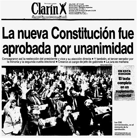 qué pasó en 1994 en argentina